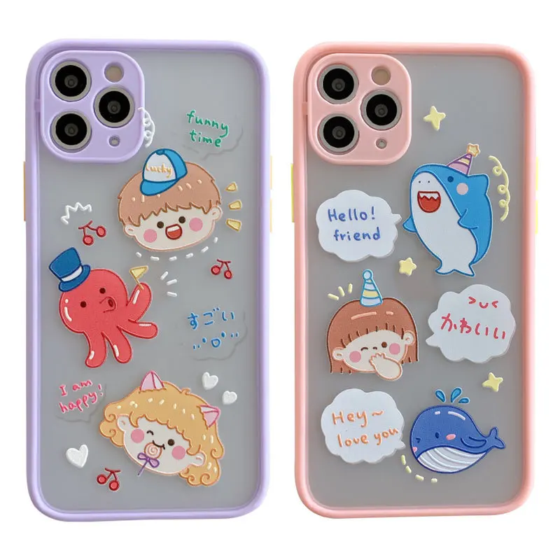 

For Iphone11 Pro MAX Fashion Style Soft TPU Shockproof Back Cover For Iphone 11 11Pro 11Pro Max Silicone Anti-fall Cover Case