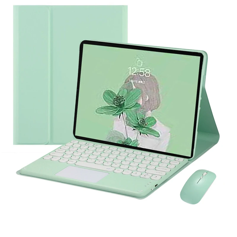 capa para realme almofada teclado russo português francês espanhol teclado para realme almofada polegada tablet capa coque