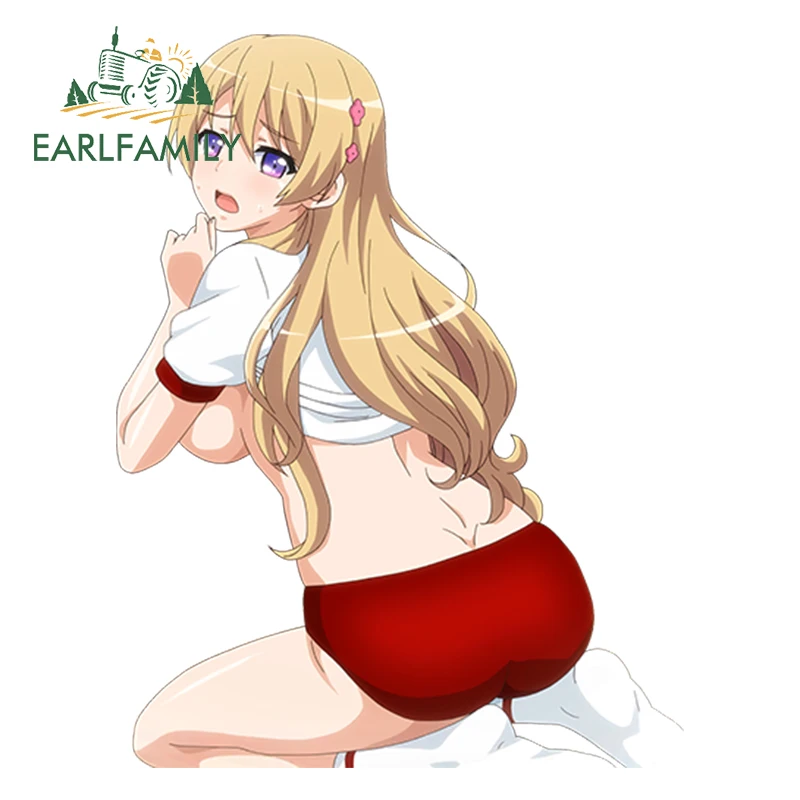 EARLFAMILY, мультяшная красота, авто стиль, сексуальная девушка, аниме, автомобильная Наклейка на окно, бампер, мотоцикл, наклейка, водонепроницаемая, автомобильная наклейка - Название цвета: Style H