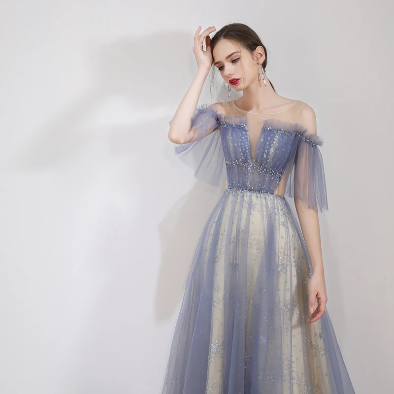 Элегантный для выпускного вечера платья vestido de noiva sereia платье халат de soiree вечерние сексуальные плиссированные бусины vestidos de fiesta de noche