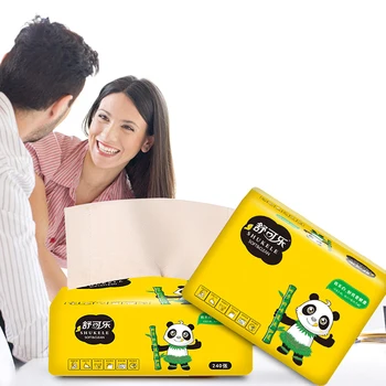 

1Packs Nature Bamboo Soft Paper Print Interesting Toilet Paper Napkin Table Kitchen Dinner Paper Towel Multi-fold Tissues New