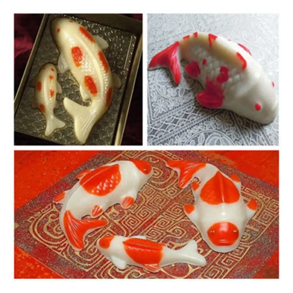3D Koi форма рыбы пластиковый торт шоколадное желе Sugarcraft для риса DIY украшения формы