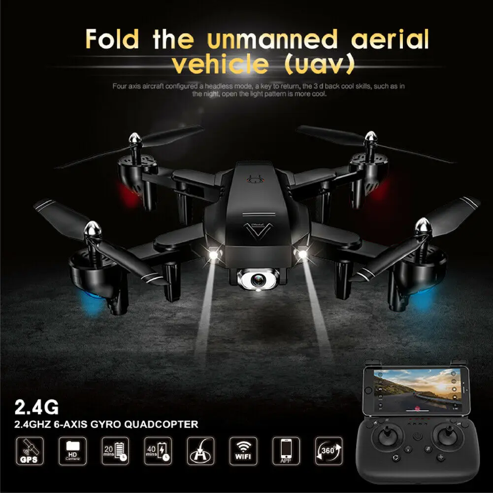Радиоуправляемые дроны A 807 2,4G с 1080P HD камерой gps wifi FPV складной Квадрокоптер подарок на год и Рождество радиоуправляемые игрушки для детей и взрослых