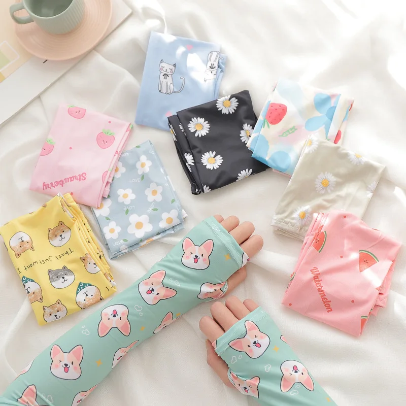 Mangas de brazo para niños, guantes de seda helada para bebés y niños, protector solar de manga Anti UV, mangas para deportes al aire libre, suaves de 3 a 12T