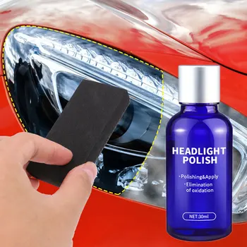 

10/30ml Car Headlight Crystal Coating Repair Kit Car Headlight Clear Oxidation Polish Solution Auto Headlight Repair Coating