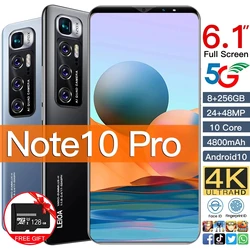Global Version Note10 Pro 6.1 4G/5G Smartphone 8G 256GB Telephone 48MP Camera Celular Daul SIM Card 4800mAh Mobile Cell Phone