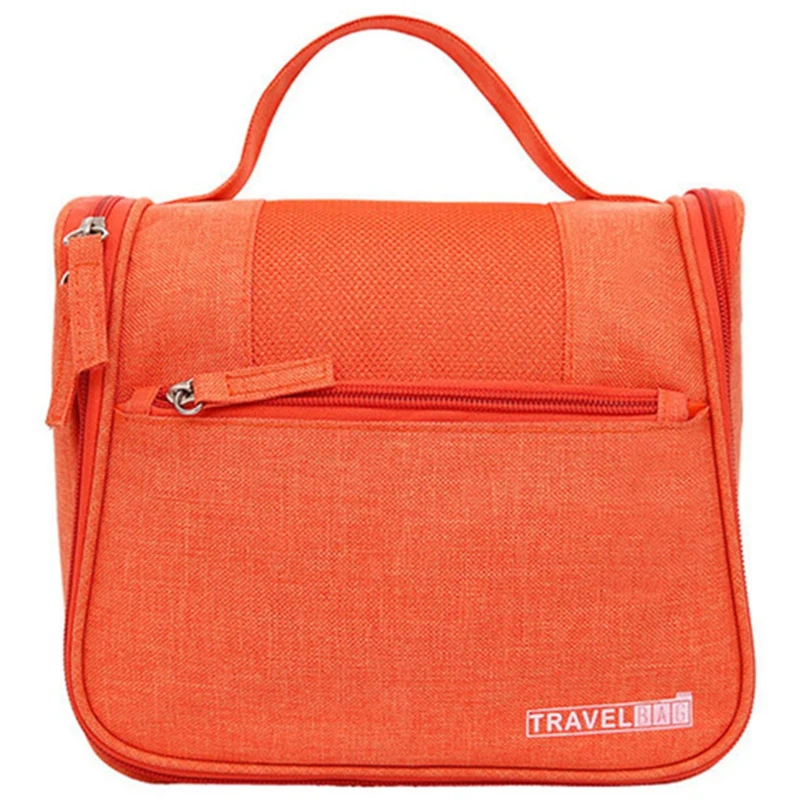Косметичка для женщин и мужчин, набор туалетных принадлежностей, косметичка для макияжа, косметичка, чехол для путешествий, органайзер, сумочка - Цвет: Orange