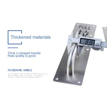 

Stainess Steel Door Handle Pull Push Plate Commercial Door Handle for Offices Hotels Cafe SNO88