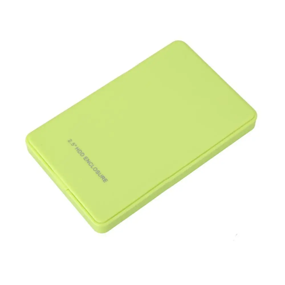 USB2.0 HDD корпус 2,5 дюймов последовательный порт SATA SSD жесткий диск коробка поддержка 2 ТБ Мобильный Внешний HDD Чехол - Цвет: Green