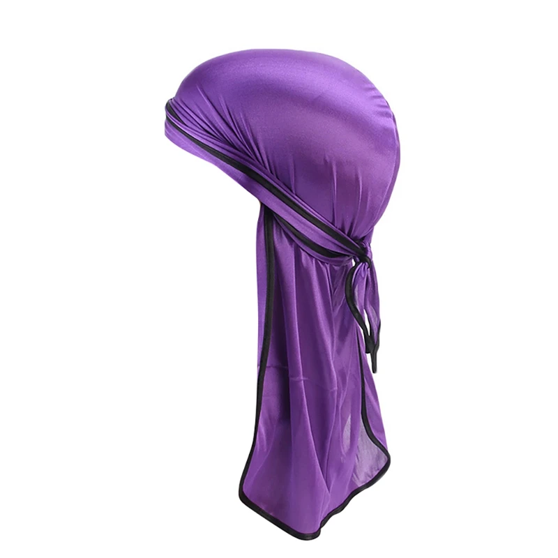 Аксессуары для одежды пляжная кепка Doo Rags с длинным хвостом шелковистый тюрбан колпак для головы бандана головной убор