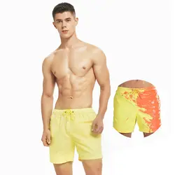 Droppshiping температура чувствительный Цвет Изменение Пляжные штаны шорты мягкие для бассейна d88