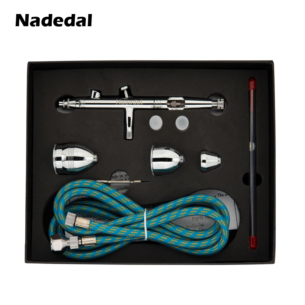 NT-183 Nasedal двойного действия 0,2/0,3/0,5 мм 2cc/5cc/13cc Аэрограф Комплект NT-116AK NT-183 для Краски ing автомобили воздушная Кисть DIY Краска в баллоне-распылителе - Цвет: NT-183