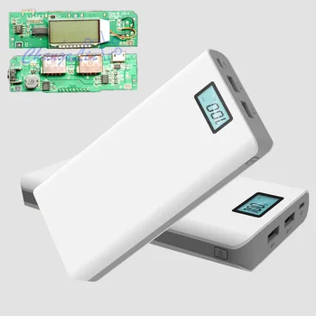 

8S LED Digit LCD Screen Display Mobile Power Bank Charger Module DIY Kits 5V 1A 2A Step Up Boost Board for 8pcs 18650 Battery