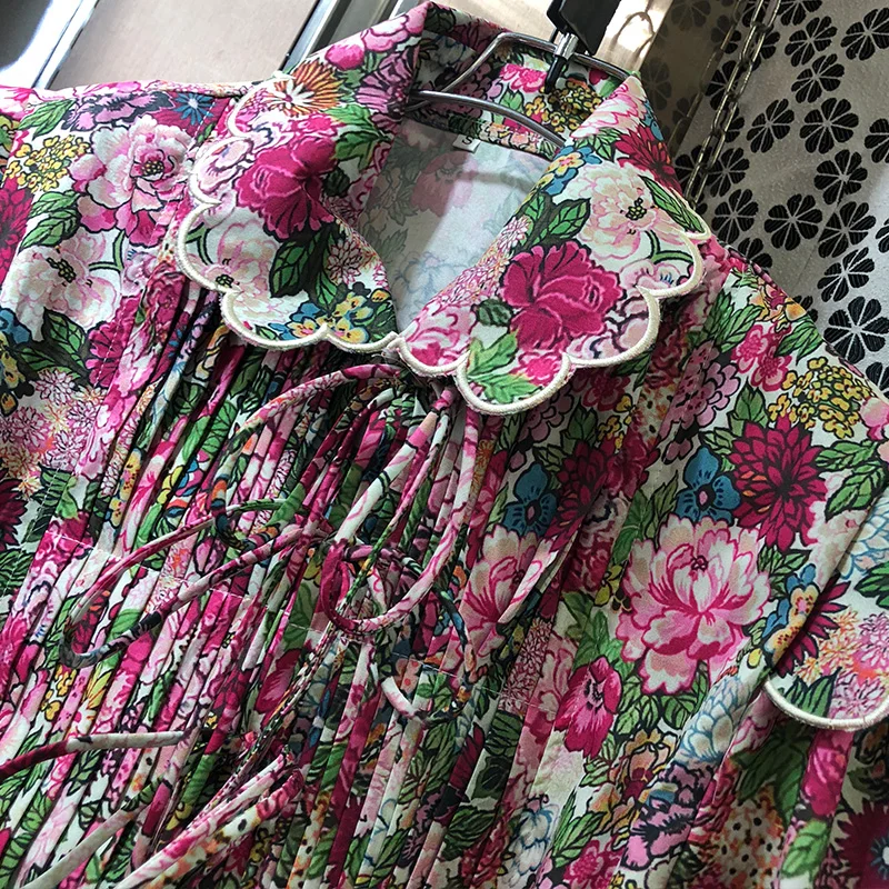 AELESEEN Runway Fashion Women Blouse High Quality