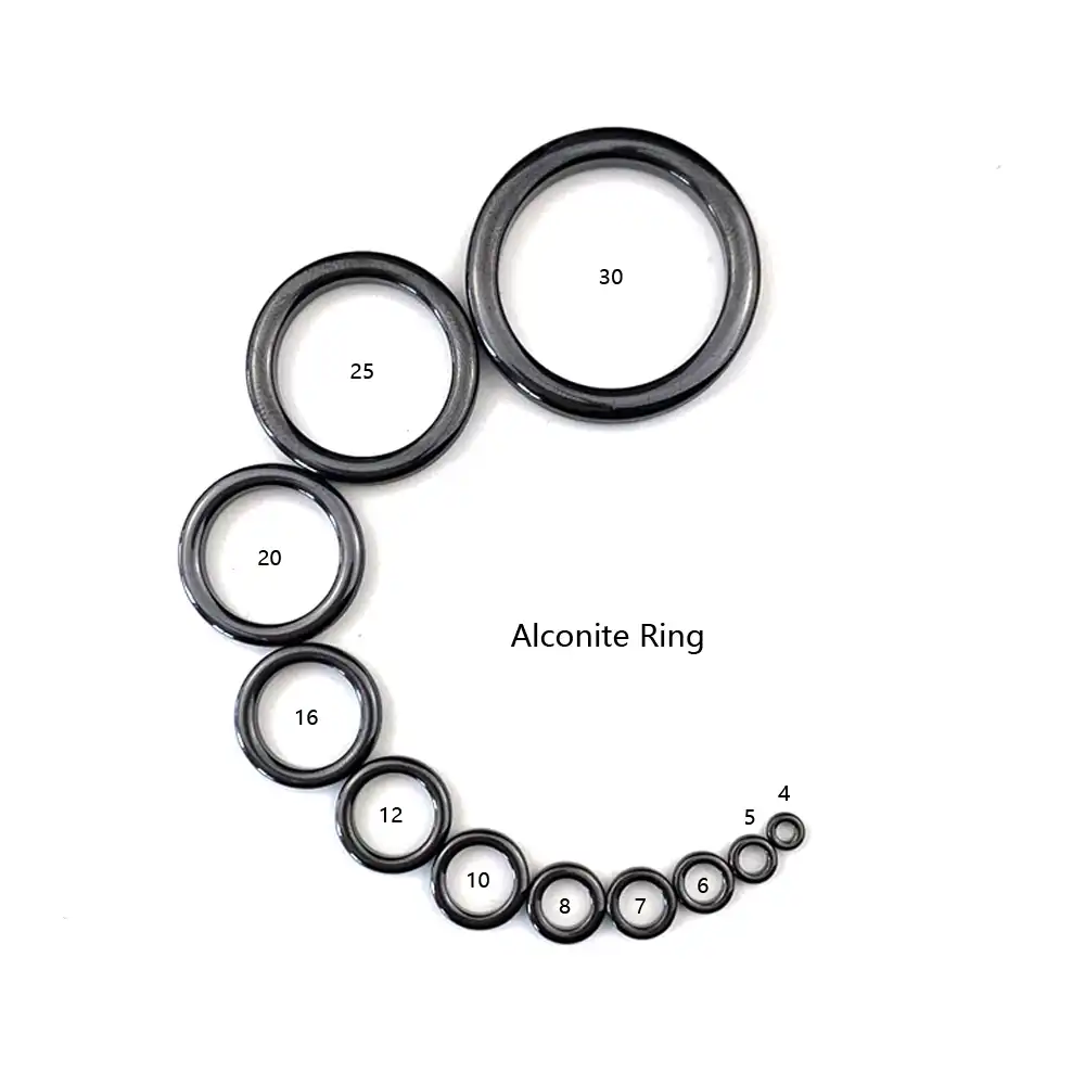Noonroo Alconiteリングセラミックガイドリング釣りロッドガイドリング部品修理着用熱伝導ガイドリング2セット Fishing Rods Aliexpress
