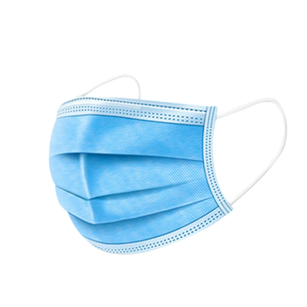

Disposable Mask 3-Layer Non-woven Elastic Mouth Masks Soft Breathable Flu Hygiene Protective Face Mask Anti-Pollution