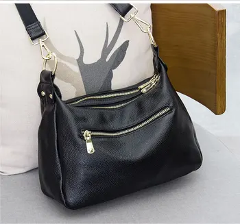 

2020 Women's Genuine Leather Vintage Single Shoulder Bag Women Crossbody Bags Handbags For Ladies