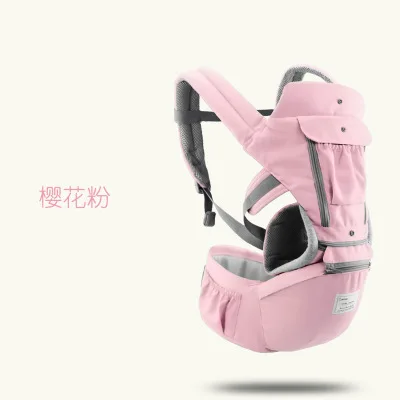 Pink Aiebao детская переноска, эргономичный табурет, ходунки для детей, младенец, перед лицом, кенгуру, плечо, детское, Хипсит, слинг, накидка - Цвет: Pink