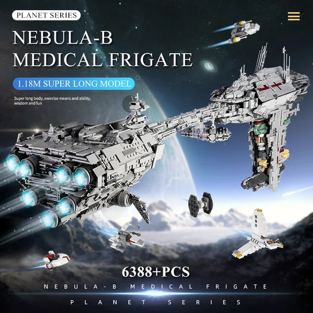 MOULD KING Building Blocks Star Destroyer MOC 5083 The Nebulon B Medical Frigate model Bricks Toys