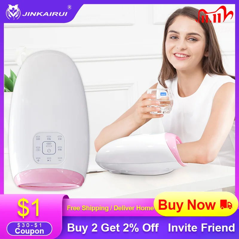 

Electric Hand Massage Device Heating Air Compression Palm Massager Beauty Hand Care Finger Spa Relax Hand Wrist Pain Relief