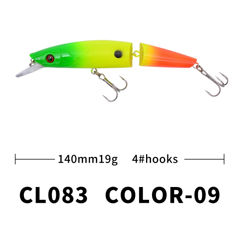 color-09 Воблер для рыболовной наживки для троллинга Isca 14 см/19 г пластиковый гольян Щука воблер Isca, искусственный артикулада озеро плавающая твердая приманка - Цвет: color-09
