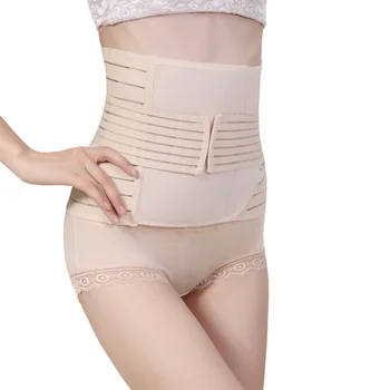 

3 in 1 Postpartum Support Recovery Belly Wrap Waist Pelvis Belt Body Shaper Postnatal Shapewear Waist Band