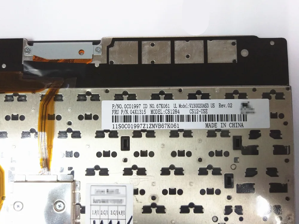 Бренд для Thinkpad T430 T430I T430S T530 T530I W530 Клавиатура ноутбука с подсветкой большой США Черный V130020AS3 FRU P/N.04X1315