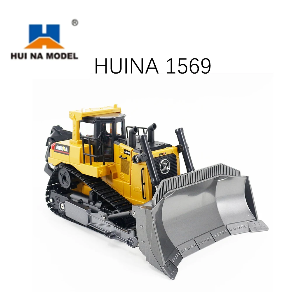 mini rc car HUINA 1569 Remote Control Truck 8CH RC Bulldozer Machine on Control Car Toys for Boys Hobby Engineering New Christmas Gifts lamborghini remote control car RC Cars