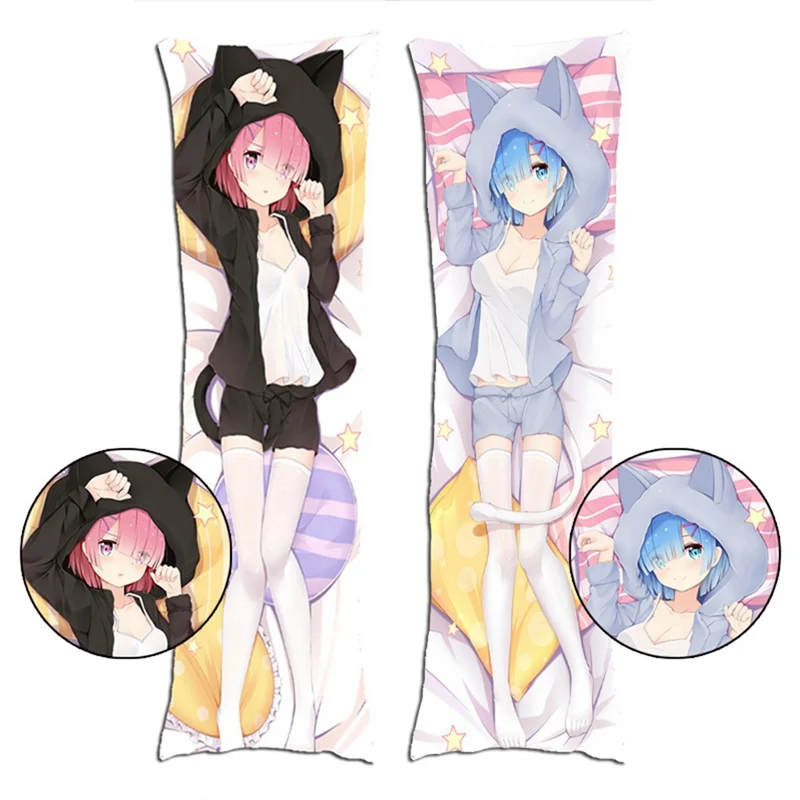 Наволочка с аниме жизнь в другом мире от Zero Rem Ram Dakimakura милые наволочки для подушек мультфильм обнимает чехол для подушки