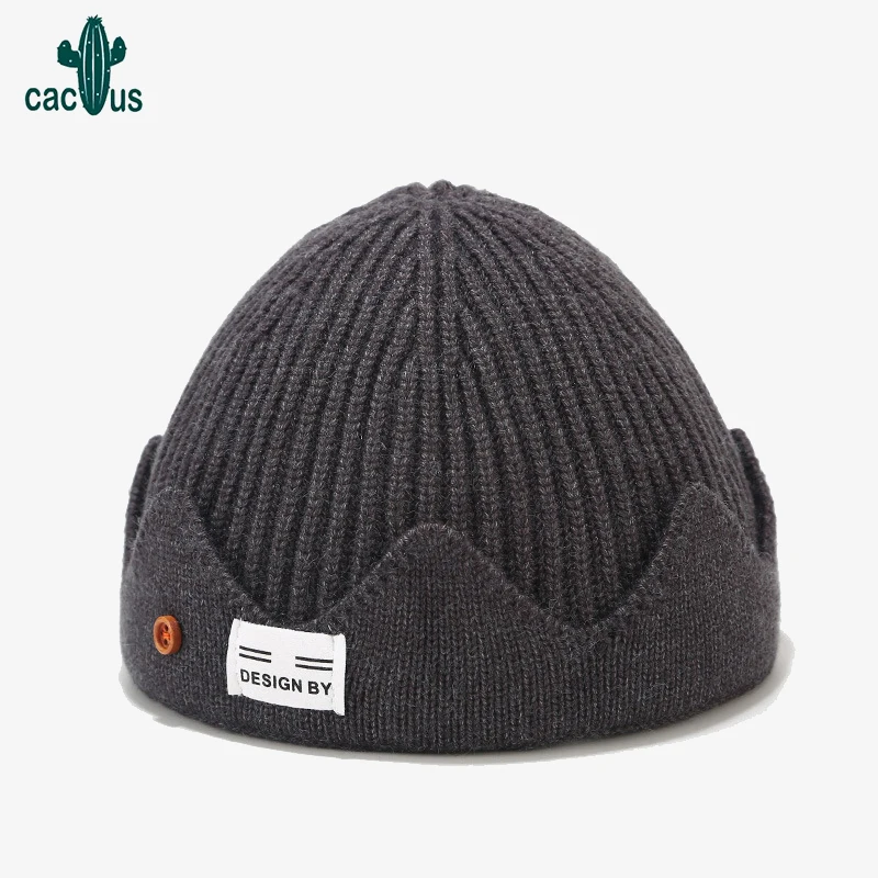 

RIVERDALE Knitted Wool Capï¼ŒWarm Winter Hats For Men & Women Knitted Hat Beanieï¼ŒCrown Hat