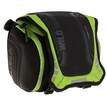 

Waterproof Bike Bicycle Cycling Basket Handlebar Bag with Reflective Stripe Outdoor Camera Pack Accessories Black Purple Green