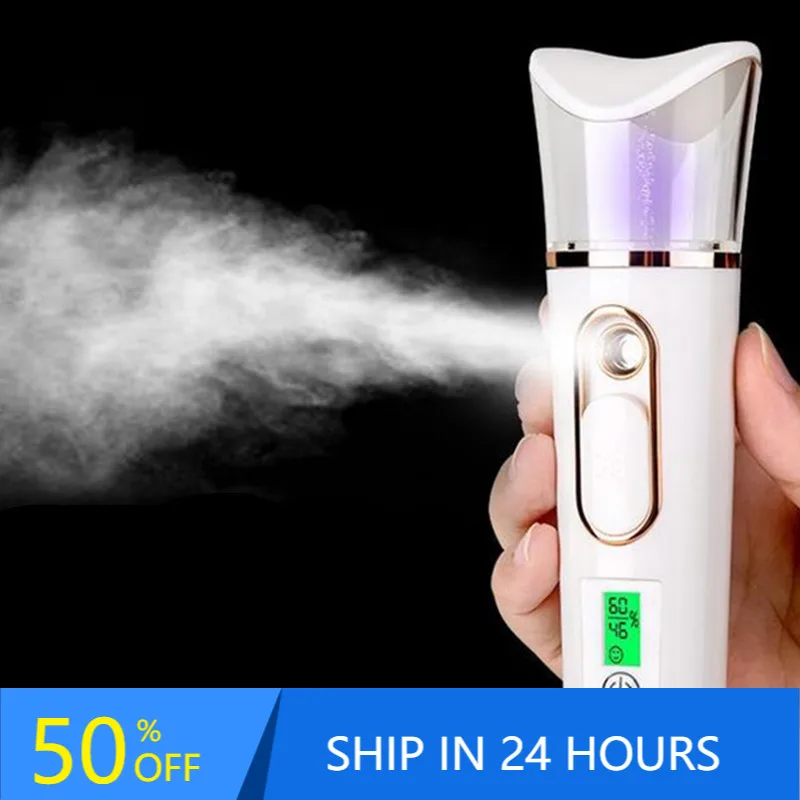 

38ML 2 In1 Portable Mini Facial Steamer Skin Test Nano Mister Spray Face Mist Sprayer Deep Hydrating Skin Care Body Nebulizer 30