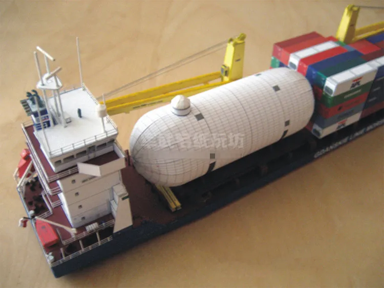 1:400 Scale Gdansk Cargo Ship DIY Handcraft PAPER MODEL KIT Handmade Toy Puzzles 3d paper model