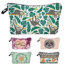 

Toiletry Bags Sloth Pattern Large Capacity Storage Hanging Ring Multipurpose Cosmetic Pouch Handbag for Vacation