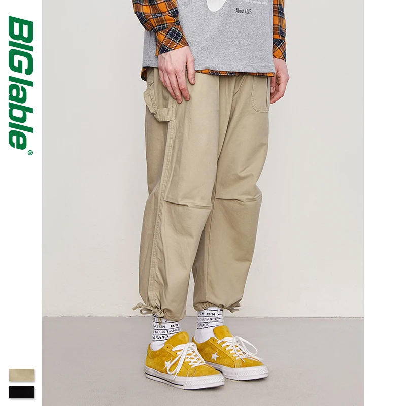 2019 большие мужские свободные беговые штаны Swag широкие брюки до щиколотки
