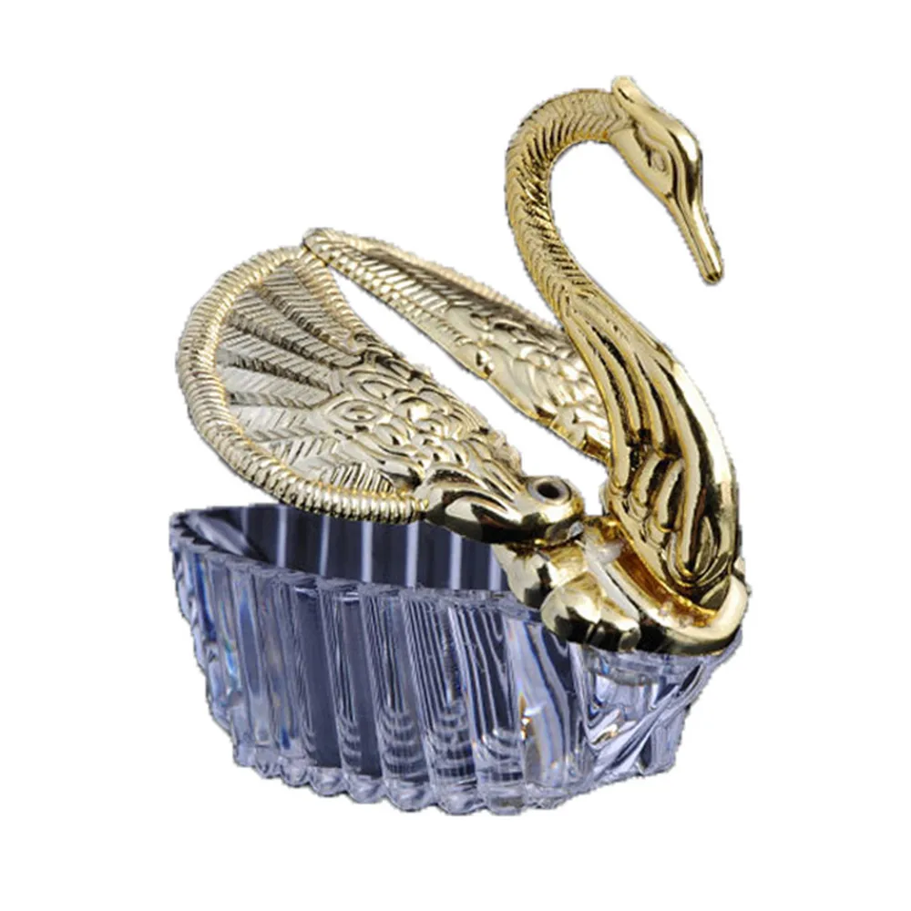 

12pcs/lot Creative New Swan Shape Wedding Candy Box Food Grade Candy Packaging Box Wedding Gift Box