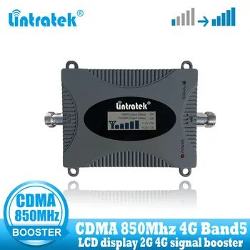 

Lintratek CDMA 2G 850MHz Signal booster repeater Cellular gsm 3g CDMA 850 MHz Mobile phone Signal amplifier with LCD display