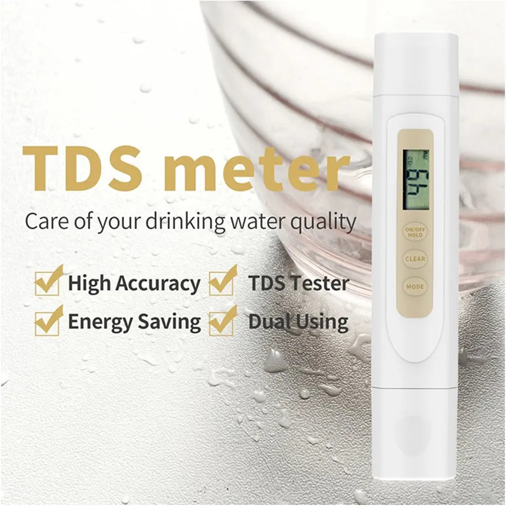 TDS-3 портативный инструмент для тестирования качества воды тест температуры воды и температуры окружающей среды тест качества воды ручка
