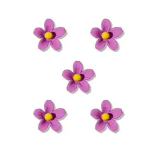 

Shiny 5Pcs Useful for Female DIY Nail Flower Ornament Colorful Colorful Flower Nail Ornament