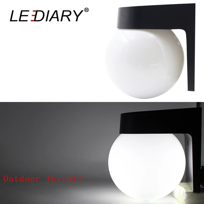 LEDIARY открытый сад крыльцо Настенные светильники IP54 E27 100-240 В белый пластик поверхностного монтажа водонепроницаемый для коридора балкон лестницы