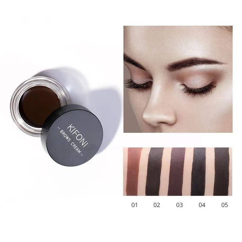 MO TULIP Chocolate No Shading Eye Pomade Cream Waterproof Maquiagem Makeup Accessories Eye Brow Cream Eyebrow Enhancer Cosmetic