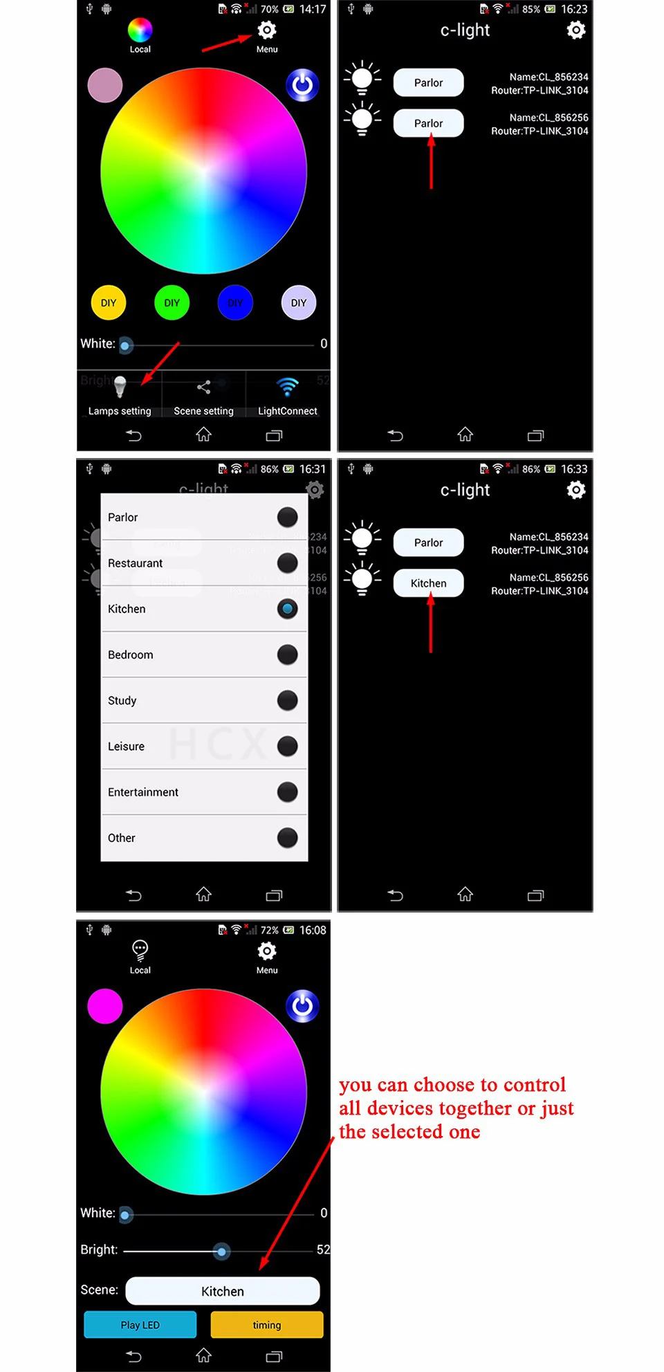 H802 WiFi RGBW светодиодный контроллер iOs Android APP WiFi светодиодный контроллер DC5V-24V вход 6A* 4CH выход для RGBW RGBWW светодиодные полосы