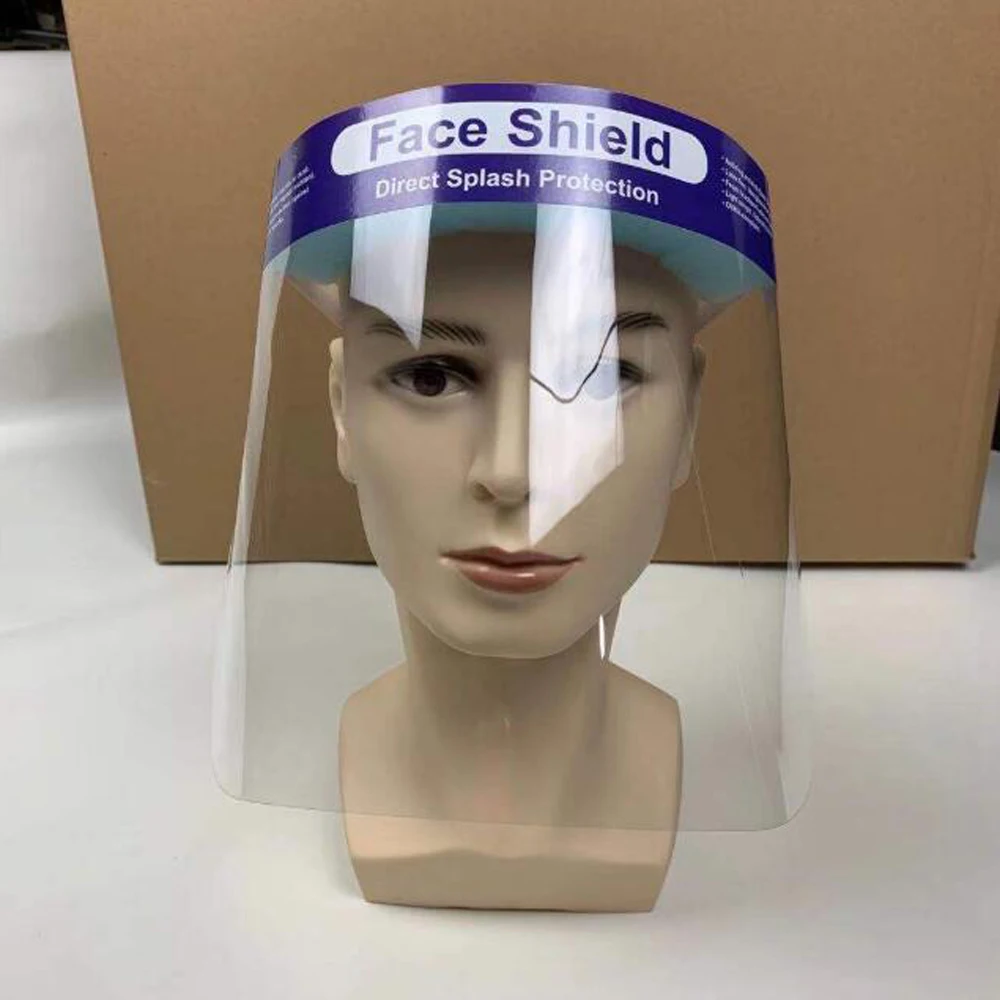 

6Pcs/Pack Disposable Safety Face Shield Fluid Resistant Full Face Mask Transparent Single Use Surgical Mask Visor