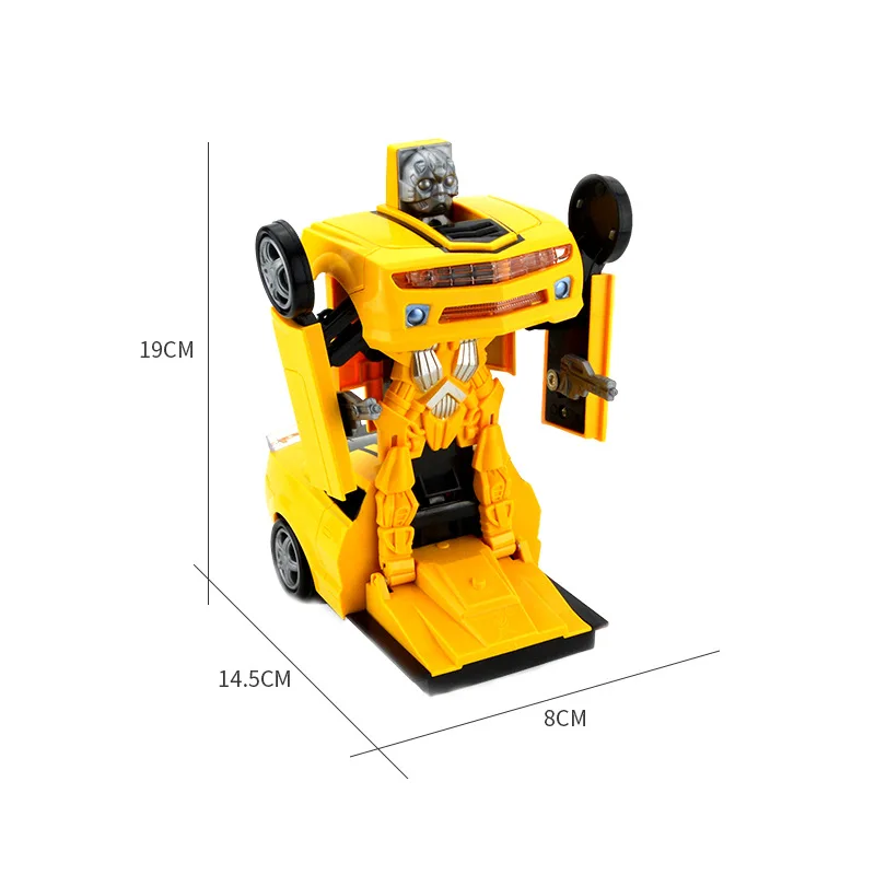 

Perambulator Model Toy Light Included Light Music Multidirectional Electric Deformation Robot Toy Car