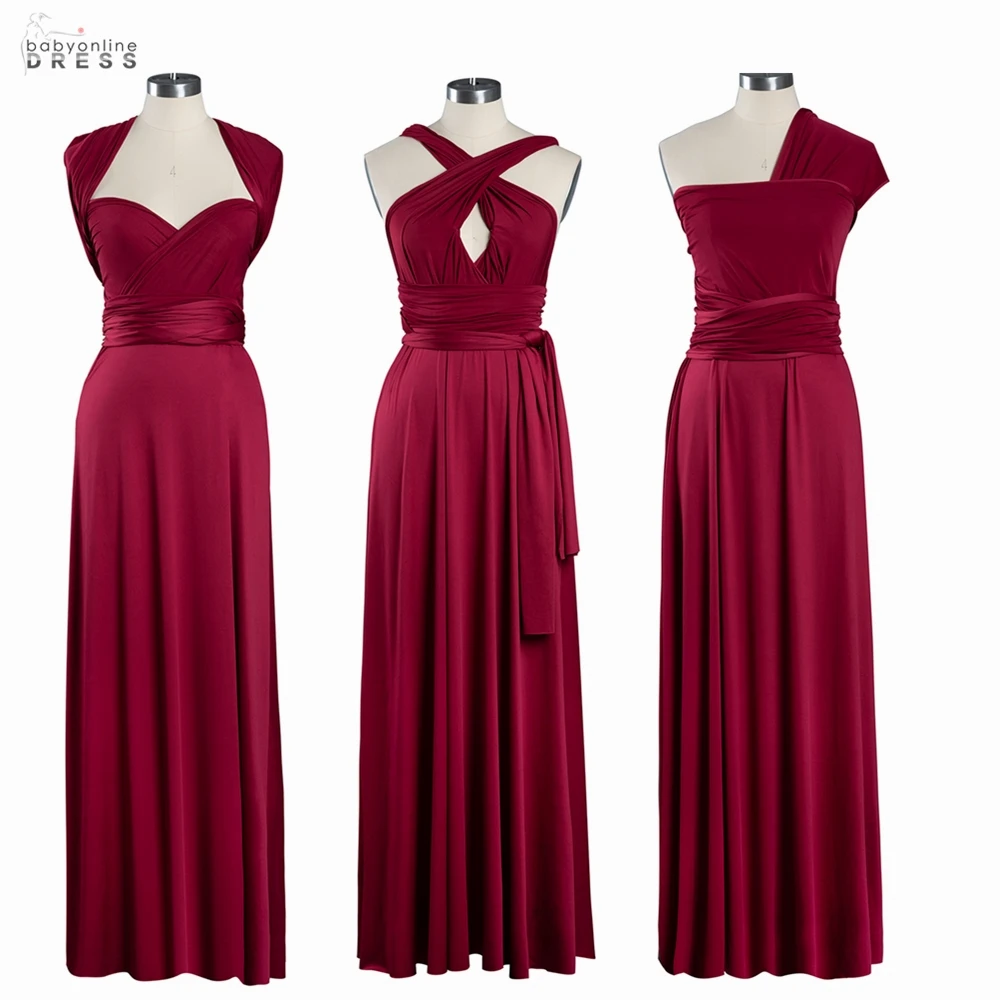 Bridesmaid Dresses Floor Length LONG Ball Gown Maxi Infinity Dress Convertible Formal Multiway Wrap Bridesmaid Dress Evening Wedding Cocktail
