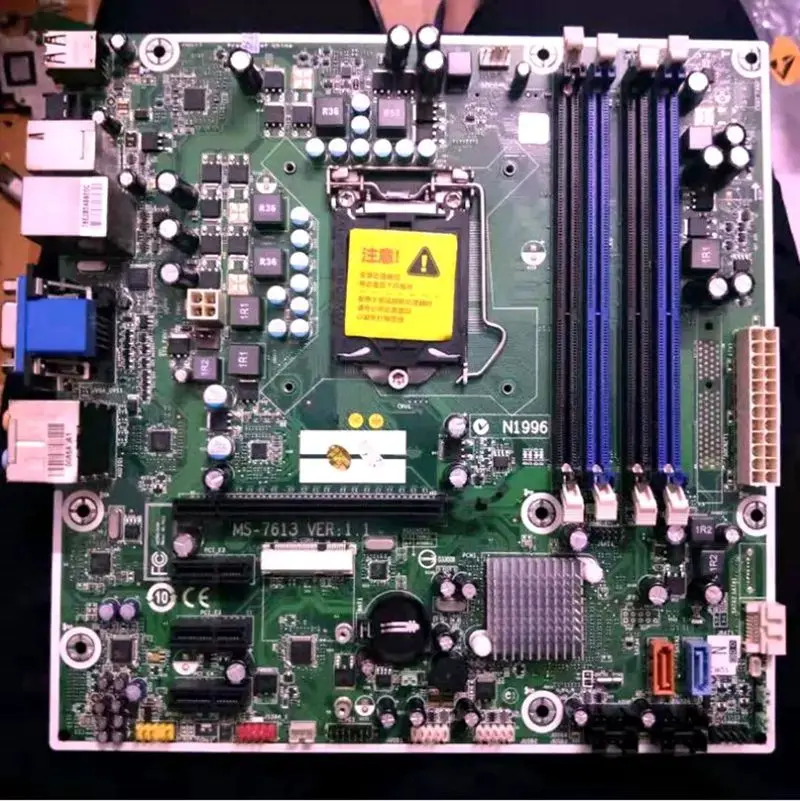 para hp 608885001 575765-001 Placa de Desktop Lag 1156 Hm57 Ms7613 Rev:1.0 Ddr3 Teste Completo