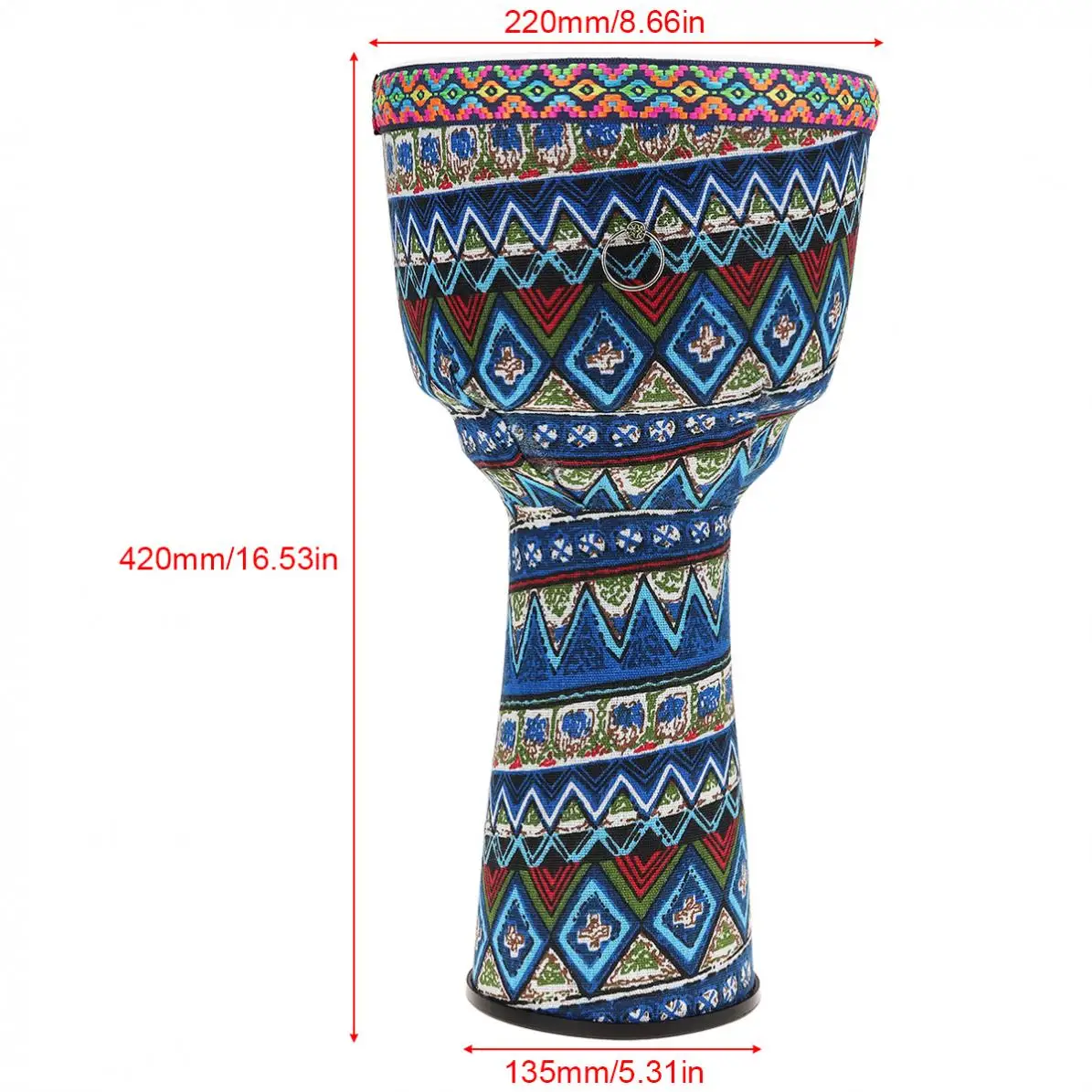 8 дюймов ПВХ Африканский Djembe барабан красочные ткани искусства ABS баррель кожи детей ручной барабан