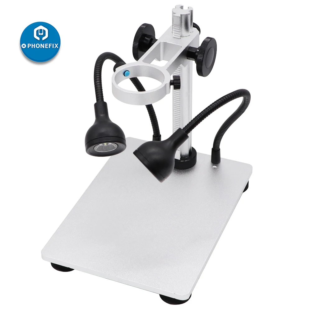 US $65.00 Highdefinition DM9 1200X USB Digital Microscope with 7 Inch Screen and Bracket LED Light for Phone Repair PCB Soldering Tool
