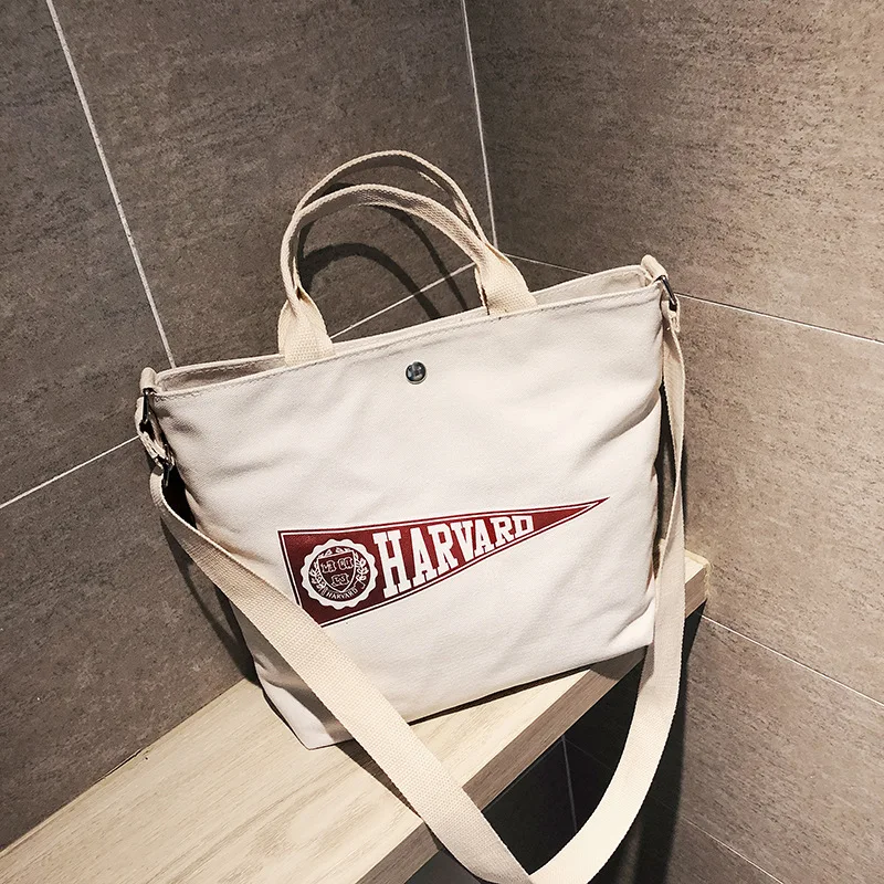 

Fashion Bags Women's 2018 Autumn New Style Fashion Large Capacity Shoulder Bag Canvas Tote Bag Western Style Versatile Handbag