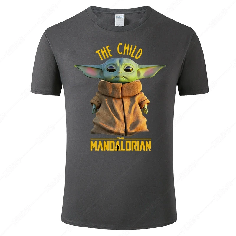 Детская футболка Yoda для мужчин и женщин летние хлопковые топы с коротким рукавом